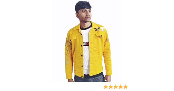 yellow jacket denim