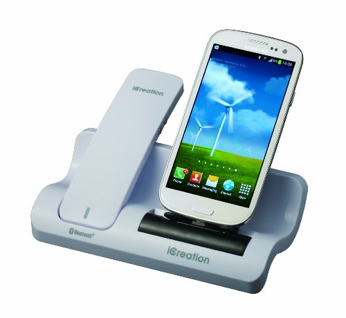 i-Creation g-500 - Docking station con ricevitore Bluetooth per Samsung Galaxy, colore: Bianco