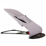 Bezug bei Ukje für Babywippe BabyBjörn Balance SOFT (die neue Ausführung der BabyBjörn Babywippe) - BEIDSEITIG BRAUCHBAR - Grau Sterne ♥♥♥