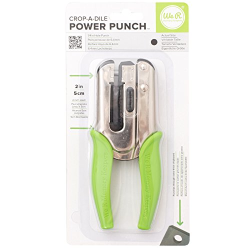 We R Memory Keepers WR71272-5 Lochzange Power Stanz, Durchmesser 1/4 Zoll, Synthetic Material, mehrfarbig, 15.9 x 6.4 x 2.5 cm