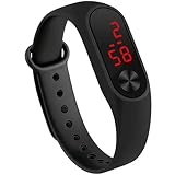 LED DIGITAL RELOJ: Negro Unisex reloj deportivo es adecuado para mujeres y hombres, niñas y niños, la elección perfecta para su familia y también servir como regalo de Navidad compleaños.