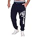 Produktbild Btruely Jogginghose Herren Winter Sportwear Gym Workout Trainingshose Fitnesshose Drucken Freizeithosen Hip Hop Hosen Männer Sporthosen
