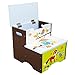 Fantasy Fields - Enchanted Woodland themed Kids Wooden Step Up Stool with Storage | Hand Crafted & Hand Painted Details | Child Friendly Water-based Paint