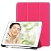 Produktbild Insense Pencil Case for New iPad 9.7 2018/2017, Ultra Slim Lightweight Smart Shell Trifold Stand Cover with Pencil Holder for Apple iPad 9.7 Inch (iPad 5, iPad 6), Auto Wake/Sleep, Rose Red