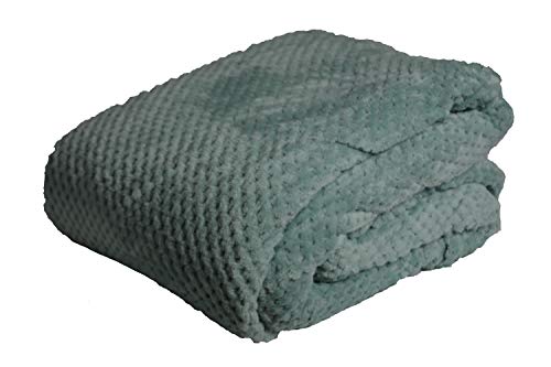 Waffle Honeycomb Blanket/Throw (King 200 x 240, Duck Egg) Waffle Honeycomb Blanket/Throw (King 200 x 240, Duck Egg)