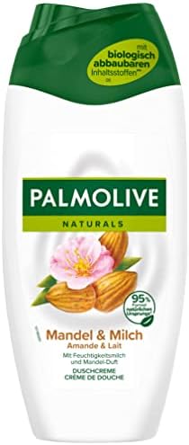 Palmolive Gel doccia Naturals Mandorla e latte 6 x 250 ml – Doccia crema con latte idratato e profumo di mandorle
