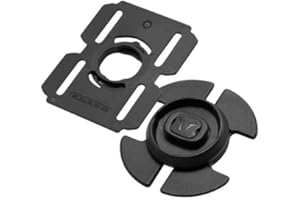 SW-Motech T-Lock Halter für LA1, LA2 & LA3 mit MOLLE Adapter zb. für Tankriemen, Schwarz, TU EU