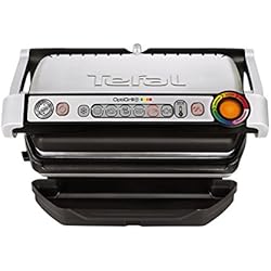Tefal GC712D12 Optigrill+ Grille Electrique Aluminium Gris/Noir 36,5 x 34,5 x 18 cm