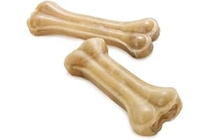 BARAKALDO VET+SHOP TIENDA VETERINARIA BVS Vet Shop | Hueso Prensado Perros Grandes | Snack Saludable Que satisface el Instinto Natural de morder en Perros manteniendo la dentadura Fuerte | 32 cm | 1 Unidad