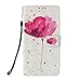 Price comparison product image Prechkle Colorful Painting Premium PU Leather Wallet Bumper Cover with Card Slots, Kickstand Feature, Magnetic Closure for HUAWEI Mate 20 Pro(Flower).