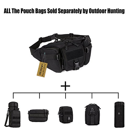 SUNVP Tactical Military Taillen-Beutel-Satz Fanny Tasche Gürteltasche Hip-Gürteltasche für den Außenlauf Camping Trekking Wandern - 3