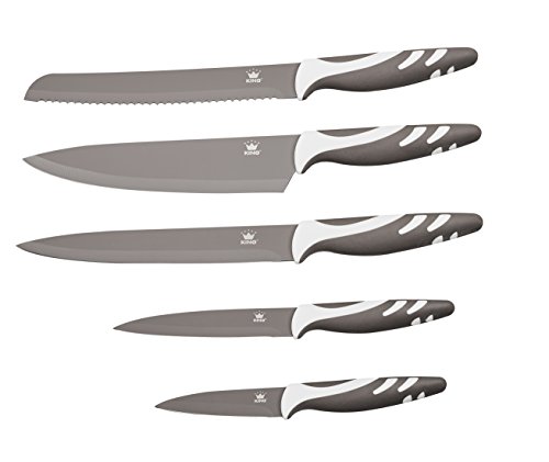 King 10001655 Messerblock, Kunststoff, anthrazit, 35 x 10,5 x 10,5 cm - 3