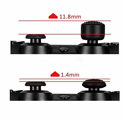 Pack de 8  pcs Analog Controller Gamepad Raised Antislip pulgar stick Grips Thumbsticks Joystick Cap Funda para PS4  PS3  Interruptor Pro  Xbox One  Xbox 360  Wii U  PS2  controlador