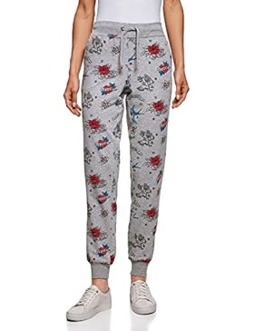 oodji Ultra Damen Jersey-Hose mit Bindebändern