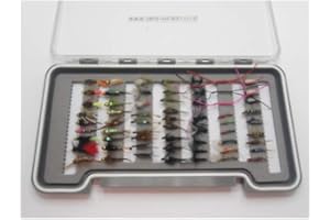 TROUTFLIES UK BOXED FISHING FLIES Winter Collection Trout Fishing Flies -Boxed Set-63 Flies, Good Fly Fishing Gift NBX73