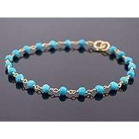 Zartes Türkis Armband Damen Layering