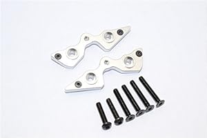 CRAZYRACER For 1/10 Scale RC 1/10 Yeti Aluminum Rear Cage Components-1PR SET Silver