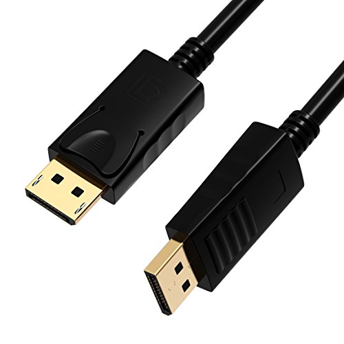 DisplayPort auf DisplayPort,Splaks 2m Vergoldete Full HD 1080P DisplayPort DP auf zu DisplayPort DP Kabel Adapter Konventer Cabel für Grafikkarten / PC und Apple – DP Male to DP Male - 2