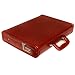 Leather World High Quality 17 inch PU Leather Briefcase cum Office Bag (Maroon Side Lock) RS.2999.00