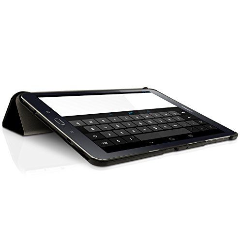 igadgitz Schwarz PU Ledertasche Hülle Smart Cover für Samsung Galaxy Tab S2 9.7″ SM-T810 mit Multi-Winkel Betrachtungs + Auto Sleep/Wake + Displayschutzfolie - 7
