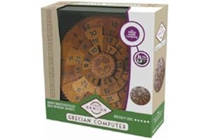 The Happy Puzzle Company | True Genius Grecian Computer | Wood Brain Teaser Puzzle Based Ancient Artifacts | Learn Lateral Thinking & Problem Solving Skills | Ages 10+