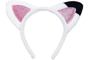 OUDQFCJ 1 Pcs Diadema Orejas de Gato, Cinta para el Pelo con Orejas, Diadema Cute para Niñas y Adultos, Accesorio para Carnaval y Fiestas Temáticas