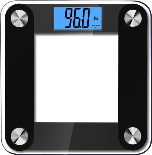BalanceFrom hochpräzise MemoryTrack Premium Digital Waage / Personenwaage mit "Smart Step-On" und MemoryTrack Technologie, extra großes zwei Farben Display [Neueste Version]