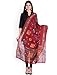 Produktbild Indian Handicrfats Export SOUNDARYA Maroon Kantha Embroidered Dupatta