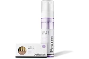 Jason Markk Cepillo de limpieza en juego con espuma de limpieza lista para usar, perfecto para la limpieza de gamuza y otros materiales