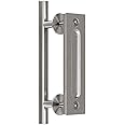 TSMST 24CM Sliding Door Handle Double Sided Barn Door Handle Embedded Invisible Stainless Steel