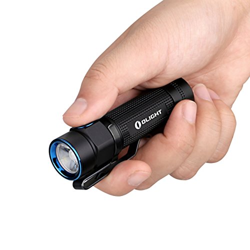 Olight® S1A Baton LED mini AA Taschenlampe max. 600 Lumen mit Cree XM-L2 LED – inkl. 1 x 1.5V AA Batterie oder 14500 Akku, Schwarz - 3