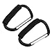 Winstory 2x Large Buggy Mummy Clip Pram Pushchair Shopping Bag Hook Carabiner Parent Organiser (Black)