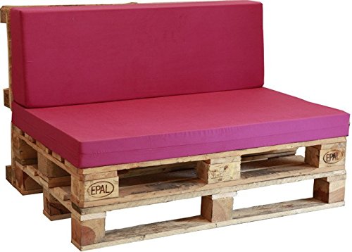 Asiento de espuma enfundado en malva para Sofá Palet