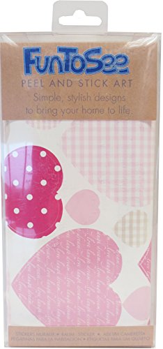 FunToSee Sweethearts Room Stickers, Pack of 44