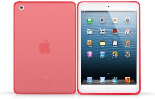 iPad Mini Tough TPU Ultra Durable Full Screen View PINK Gel Skin Case / Cover For New Apple iPad Mini (Oct 2012 Released) - With Free Screen Protector + Application Card + Micro Fibre Cleaning Cloth (PINK)