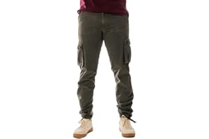 Vasego Men's Cargo Trousers - Durable Work Pants for Men with 6 Pockets - Loose Fit Men's Work Trousers - Camping Hiking Trousers 28-38