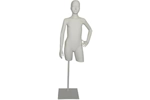 FELLA4STORES Casual GDB300 Children's Torso Display Mannequin 10 Years with Stand