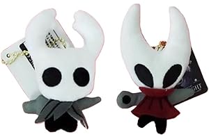 SUJEBRAN 2 Hollow Knights Silksongs Knight＆Hornet Chibi Figure Plush Toys Hollow Knights Doll Toy Cute Mini Characters Plush Puppet 12cm for Fans