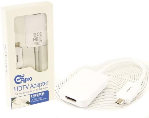 Ex-Pro MHL AV HDMI HDTV Connection Kit [ET-H10FAUWEGWW] Compatible with/Replacement for Samsung Galaxy Note 10.1 LTE 2014 SM-P605-2014 Edition -