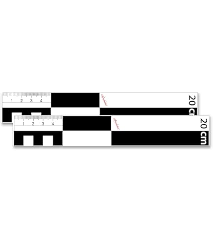 Fotomaßstab Dibond 30 Cm - Nordpfeil Lineal Für Fotodokumentation