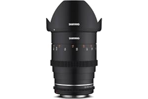 Samyang 23026 MF 35mm T1,5 VDSLR MK2 Canon RF - Obiettivo grandangolare Cina e video per Canon RF, 35 mm, distanza focale fissa, Follow Focus, corona dentata Full Frame e APS-C, risoluzione 8K, Nero