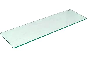 My Shopfittings Clear Heavy Duty Tempered Glass Shelf Toughened Glass Shelves Panel Storage Sheet Shelving Display Bathroom Shelves 50 PLUS SIZES (70CM X 25CM OR (27 X 10) INCH)