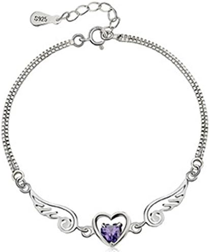Revenne Jewelry Swarovski Elements Crystal Heart With Angel Wings Bracelet High Quality Low Price