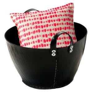 Gummikorb aus recycelten Reifen, groß - 3