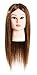 19" (Michelle) 100% human Hair Cosmetology School Student Professional Training Head mannequin heads Hairdressing Manikin Head Light Brown