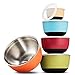 Produktbild Multicolor Stainless Steel Mixing Bowl - Premium 10 Piece Set, 5 Food Storage Nesting Bowls with 5 airtight lids, Colored Plastic Exterior, Non-Skid Bottom for Easy Mix, Prep, Serve and Store