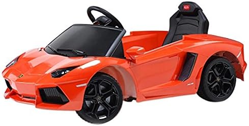 Lamborghini Aventador - 6V Battery Licensed Electric Ride On Car for Kids – Orange