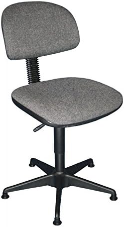 Antistatic ESD Working Chair Modell 6600 with Gliders, Seat Upholstery anthracite, by Lotz