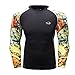 Produktbild serliyHerren Fitness Shirt Rundhals-Ausschnitt Slim Fit | Langarm Männer Trainingsshirt Top Rundkragen | Sport Sweatshirt - für Bodybuilding Training