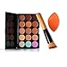 Fashion Base 15 Colors Contour Face Cream Makeup Concealer Palette + Powder Brush With Free Foundation Puff Sponge